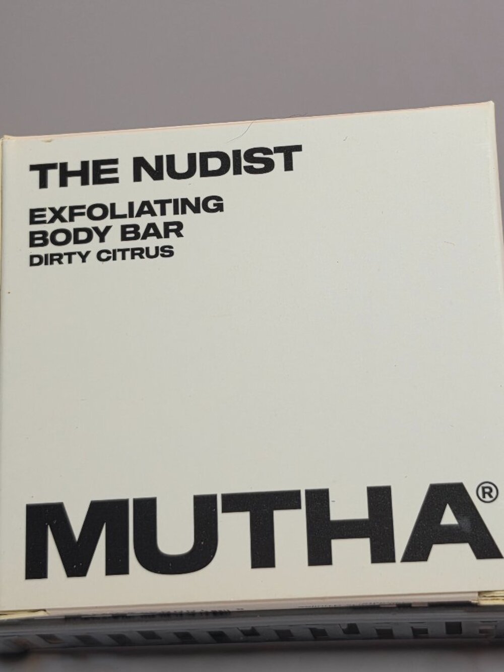 MUTHA THE NUDIST Exfoliating Body Bar NIB